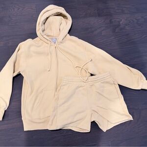 TNA Cozy Boyfriend Hoodie and Shorts Set